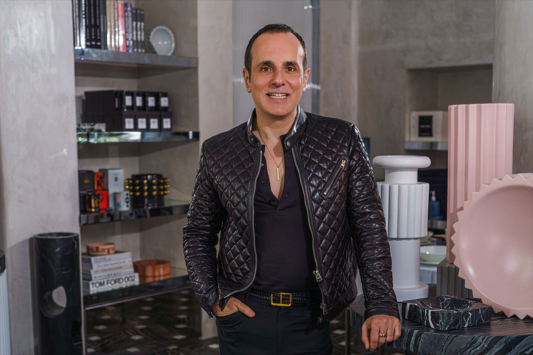 Greg Natale in his store