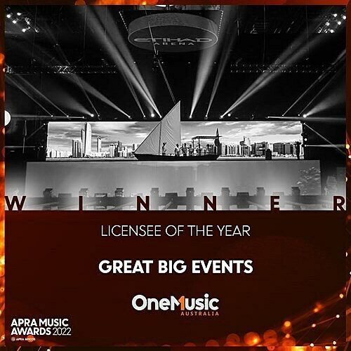 2022 winner Licensee of the Year - Great Big Events