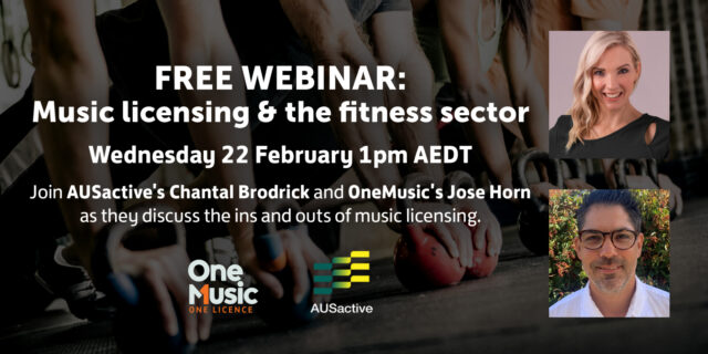 Aus Active webinar Eventbrite advert