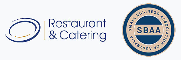 Restaurant and Catering logo and SBAA logo