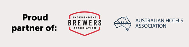 Proud partner of Independent Brewers Association and Australian Hotels Association